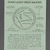 1934 Pronunciation Card for Good Luck Medal